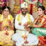 Priyanka Nalkari Instagram - #giftingmomentscaptured #sisters #weddingmoments #likebrotherfromanothermother #colourful #thabkyouallforblessingsnsupportnlove Sister Jewelry @mokshe_rental_destination @vivahbridalcollections Sister blouse @mokshe_rental_destination