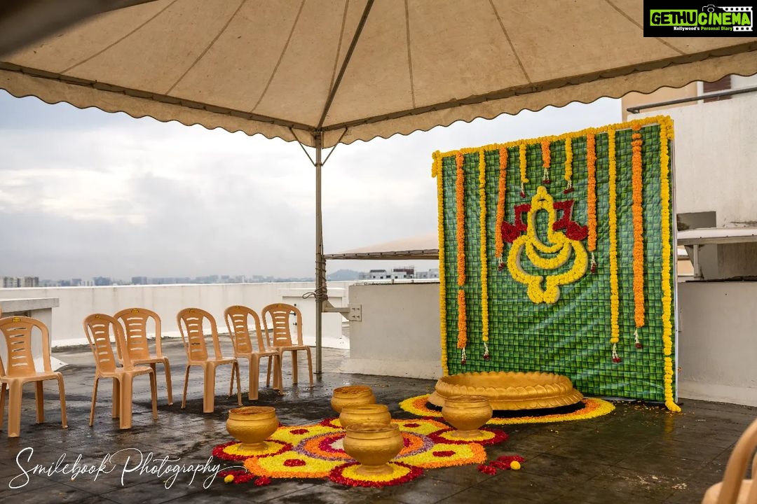 Priyanka Nalkari Instagram - Haldi decoration @fuserz_events_official Thankyou for beautiful decoration...💛 Photography @smilebookphotography ..thanku for superb clicks..