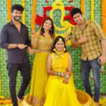 Priyanka Nalkari Instagram - #haldifunction #friends #followingtradition #yellow #haldioutfits #smile #chennai #roja #nalkarpriyanka #instagood #instafashion #instalike #instamood mua @gayathrimunuswamy outfit @beaulet_sajilin photography @smilebookphotography