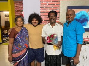 Pugazh Instagram - Happy birthday my hero my Appa Kadavul kannula kattana Kadavul my Appa Appa Amma sirikuratha pakurathe periya santhosham ini epavume sirichite irukanum😘😘😘😘❤️🎂🎂🎂🎂