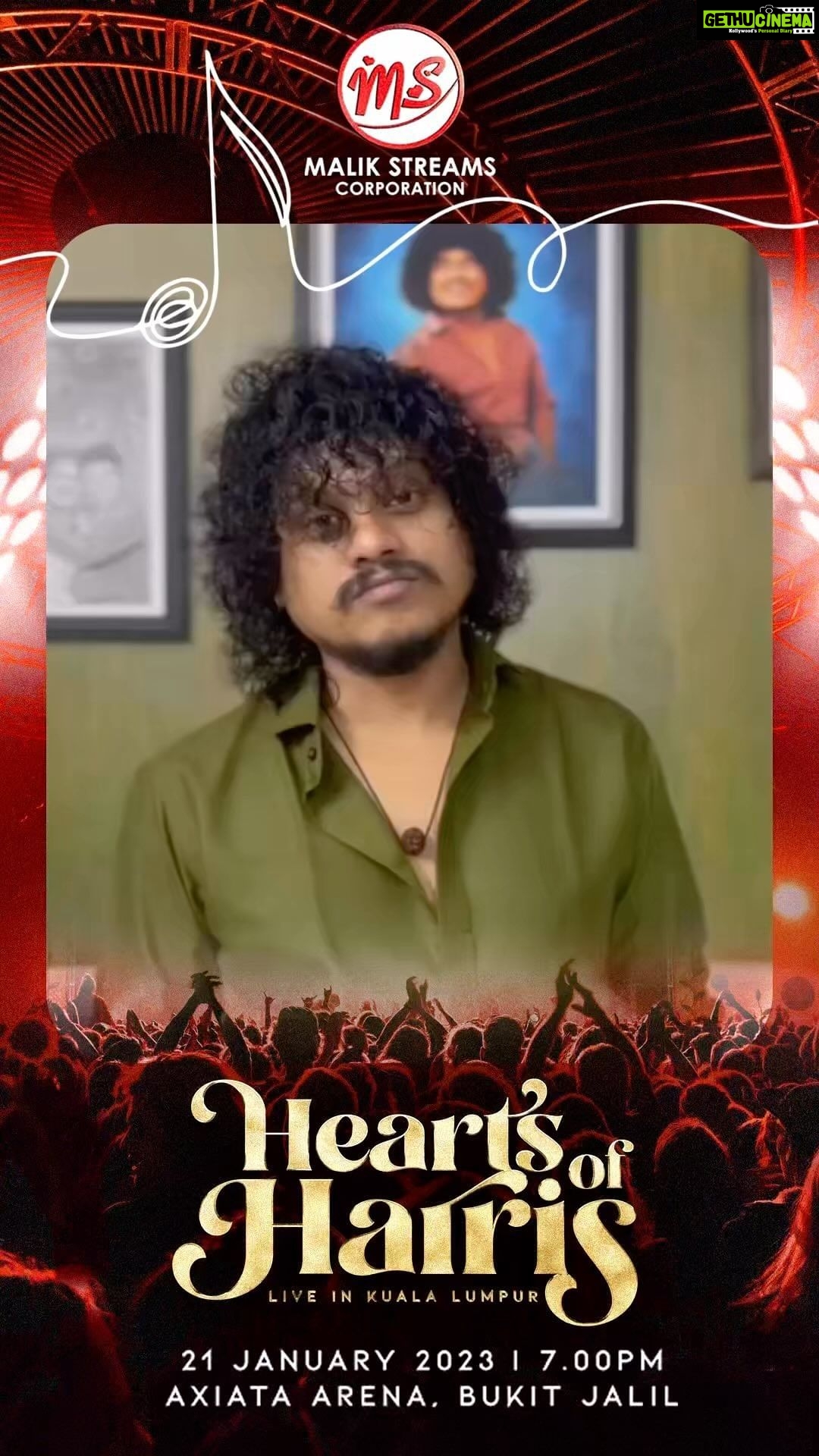 Pugazh Instagram - Thalaivan @vijaytvpugazh is on board. Get ready for some fun acts for the night to cherish for life! • Ticket Pricing Release - 18/11/22 • Tickets On Sale - 25/11/2022 Hearts of Harris | Live in Kuala Lumpur 21 January 2023 Axiata Arena, Bukit Jalil @jharrisjayaraj @datoabdulmalik #HeartsofHarris #HarrisJbyMSC #malikstreams #HarrisJayaraj #liveinconcert #kualalumpur