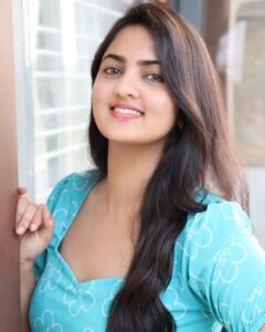 Radhika Preeti Instagram - I am not what happened to me,  I am what I choose to become...✨️💙

📸 @preethi.geetha 😘❤

#radhikapreethi #radhi #smile #happyme #bluelove #rp