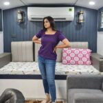 Radhika Preeti Instagram - Happieee😁💜🤍 #radhikapreethi #radhi #rp #caravan #happyme #selflove Chennai, India