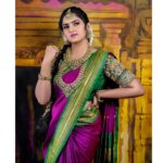 Radhika Preeti Instagram – 💜💚

Mua @laavie_makeover 
Hairstyle @aswathy_make_up_artist 
Jewels @mokshe_bridal_jewellery 
Costume @mokshe_rental_destination 
Photographer @hobnobphotography_sam 
Studio @rangoli_the_artist_space Chennai, India