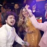 Rakhi Sawant Instagram - Rakhi Sawant steals the show with her infectious energy and dance moves at the wedding of Indian Idol fame Mohd Danish. The party just got started with Rakhi's crazy antics!🔥 . . . . #rakhisawant #rakhi #mohddanish #mohddanishwedding #indianidol #bollywood #entertainment #wedding #weddingdance #dance #popdiaries