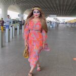 Rakhi Sawant Instagram - Beautiful #rakhisawant papped at airport. #bollywindow