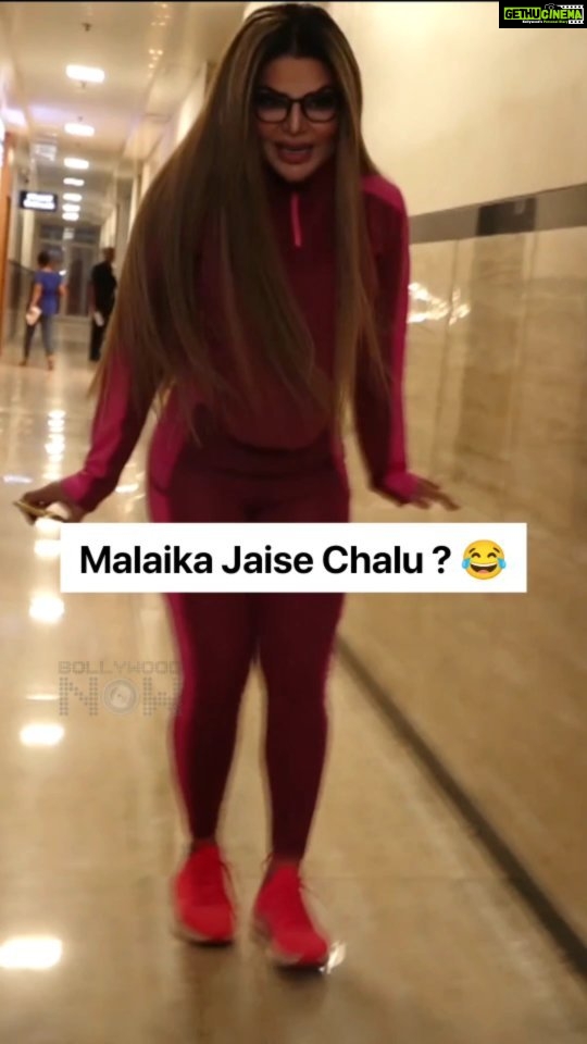 Rakhi Sawant Instagram - Malaika jaise chalu? 😂😂 Rakhi Sawant mimics Malaika Arora's Walk 😂😂 . #rakhisawant #Bollywood