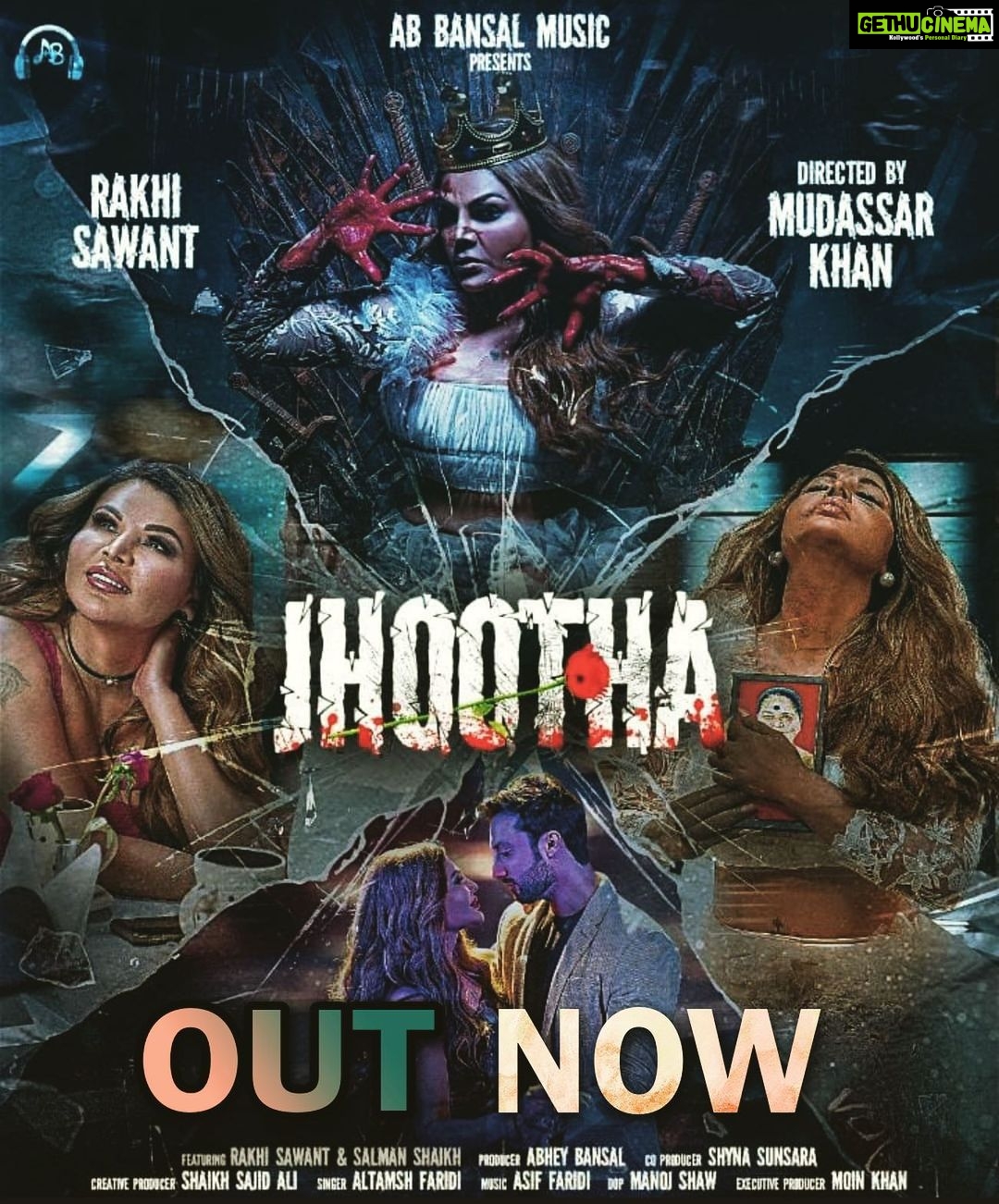 Rakhi Sawant Instagram - Song Out Now !! Liars Never Deserve Love, They Get Infidelity All Their Life💔 "JHOOTHA " Featuring: @rakhisawant2511 & @asli_salmanshaikh Singer : @officialaltamashfaridi Lyrics: #shabab_ali Music: @asiffaridi_official Director: @beingmudassarkhan D.O.P : @shawmanfilms Production: @abbansalmusic Producer: @abhey744 Co Producer: @sunsarashyna Creative Producer: @sajidaliofficial Executive Producer : @i_am_the_moin Production Designer : @dpeshtunwal Label: @abbansalmusic #rakhisawant #salmanshaikh #mudassarkhan #newsong