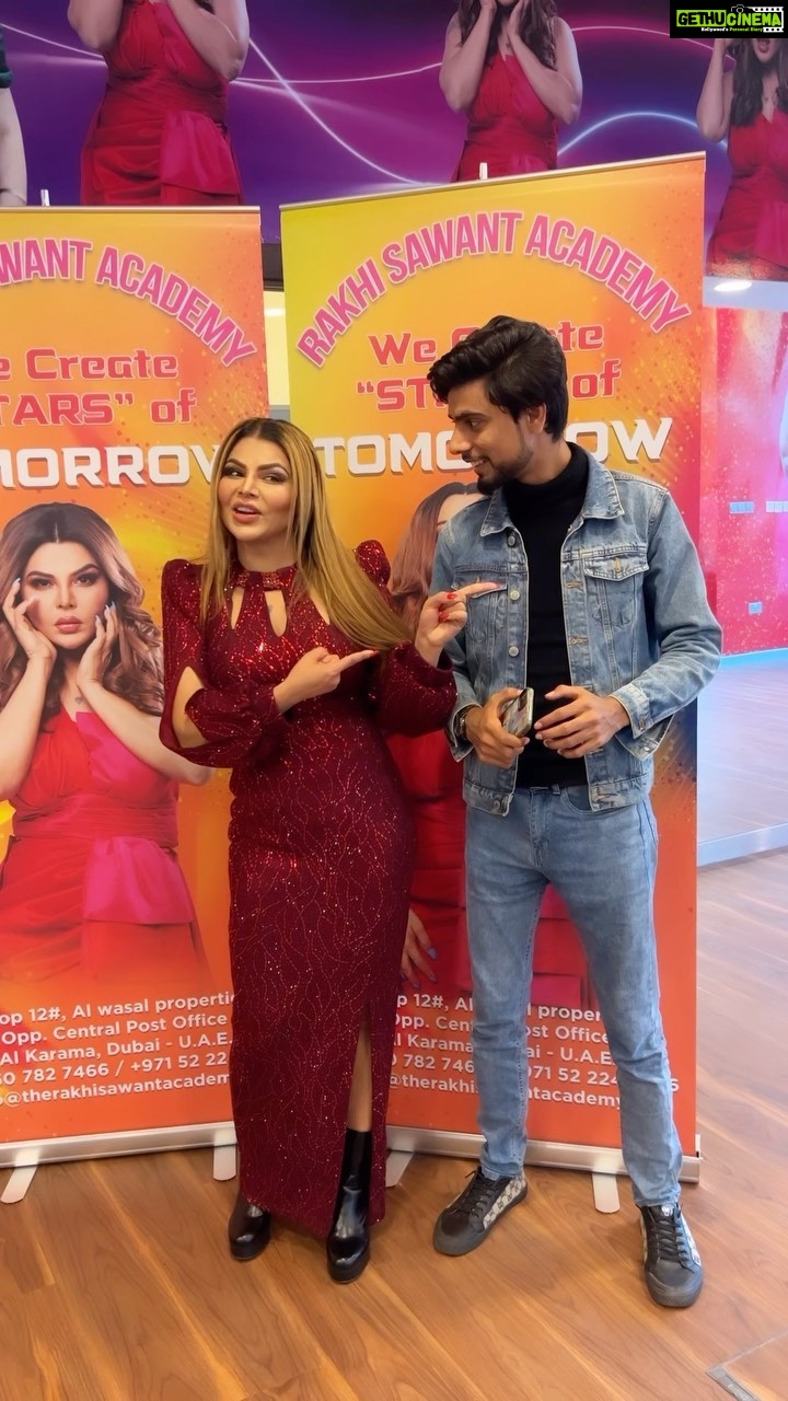Rakhi Sawant Instagram - Rakhi sawant academy ♥️ #fadibaig✌️ #fyp #reels #instagood #instalike #instadaily #instafashion #instamood #insta #instalove