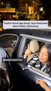 Rakhi Sawant Instagram - @rakhisawant2511 gets support from @kashmera1 says “Main abhi aayi hun America se, Rakhi ke saath main khadi hun” says Kashmera . #waahiidalikhan #sshaawntv