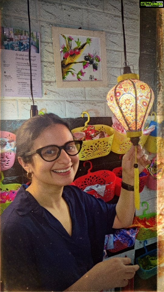 Rasika Dugal Instagram - As colourful as it could get! 😁🏮 The 'successful' painting of my cabinet at home inspired me to give this one a try. DIY is now my thing... and Vietnam now has its best made lamp ever? 🤣 #Vietnam #VietnamDiaries #DIY #DIYReels #LampMaking #Travelling #ReelIt #ReelItFeelIt