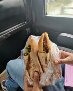 Rasika Dugal Instagram - Sharing a Bánh mì (a baguette filled with many wonders 😊) is the true test of a relationship 😀! The one at Bánh Mì Phượng #HoiAn lived up to its #AnthonyBourdain recommendation and more... One of my top three meals of the vacation. Nothing beats street food. Needless to say... the next time round (because no one can eat just one) we got two! #Foodies #StreetFood #BanhMi #BanhMiPhuong #Baguette #Vietnam #VietnamDiaries #Travelling #Vacation #VacationVibes Hoi An, Vietnam