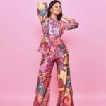 Rasika Dugal Instagram - All things pink 🌸 Outfit: @ridhimehraofficial Jewellery: @minerali_store HMU: @mayura_makeup_hair Styling: @who_wore_what_when Fashion team: @d.shubham_j 📸: @sagarmohite96 #OOTD