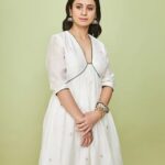Rasika Dugal Instagram - 🕊️🤍 #DelhiCrime2Promotions Outfit: @raw_mango Jewellery: @tribebyamrapali HMU: @mayura_makeup_hair, @sanjanahair Styling: @who_wore_what_when Photography: @sagarmohite96 #DelhiCrime #DelhiCrime2 #OOTD #Promotions