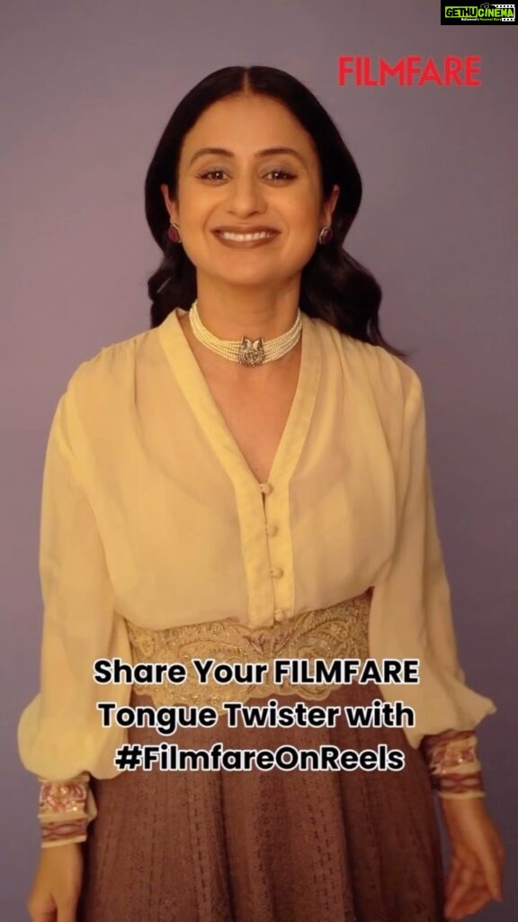 Rasika Dugal Instagram - And that’s why she is a star! #RasikaDugal takes up the #FilmfareAwards tongue twister challenge and rocks it. ❤️ #Wolf777newsFilmfareAwards #FilmfareOnReels #FilmfareAwards2022