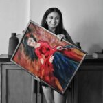 Rasika Dugal Instagram - Can always do with a little more colour! Painting credit: @realritz
