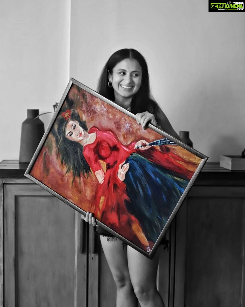 Rasika Dugal Instagram - Can always do with a little more colour! Painting credit: @realritz