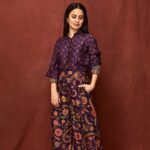 Rasika Dugal Instagram - Dil aur outfit dono garden-garden 😁💜 Outfit: @drishtizahabia Jewellry: @motifsbysurabhididwania MUA: @mayura_makeup_hair Styling: @who_wore_what_when 📸: @sagarmohite96 #OOTD