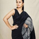 Rasika Dugal Instagram - 🖤🤍 Saree: @studio_medium Jewellery: @flyingfishaccessories Hair styling: @nimishashah210 MUA: @mayura_makeup_hair Styling: @who_wore_what_when 📸: @sagarmohite96