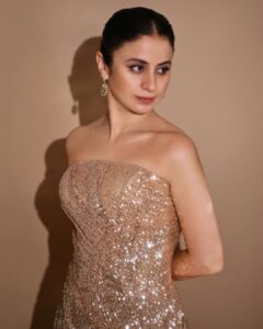 Rasika Dugal Instagram - 🥂
#HELLOHallOfFameAwards2023

Outfit: @shivaniawastyofficial 
Jewellery: @anmoljewellers 
Heels: @louboutinworld 
MUA: @mayura_makeup_hair 
Hair styling: @swapnilkashid_
Styling: @who_wore_what_when 
📸: @rishabhkphotography