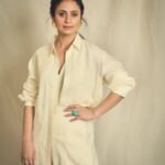 Rasika Dugal Instagram - 🪶 Outfit: @ampmfashions Jewellery: @e3kjewelry @aditi_bhatt @minerali_store @ascend.rohank Styling: @dhruvadityadave HMU: @mayura_makeup_hair 📸: @gohil_jeet Assisted by: @anjalibiyani_