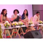Rasika Dugal Instagram - Helping each other stand tall... (Whether you are Neeti Singh or Madam Sir 😀). An afternoon spent chatting and laughing with these lovely women.❤️ @su4ita @mostlysane @jasmeet_k_reen @mrunmayeelagoo @tanyabami Thank you @ncwindia and @netflix_in for this fun afternoon. #HerStoryHerVoice #WomensDay #HappyWomensDay #WomanUp