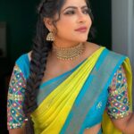 Reshma Pasupuleti Instagram – My mantra, let there be happiness in my soul & let me share it with the world 🦋

Saree & blouse custom designed @dharaniofficialpage 
Jewelry @jewelhub_chennai