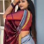 Reshma Pasupuleti Instagram – You become unstoppable when you work on things people cant take away from you. Things like your mindset, Character, personality, transparency, your entire being ✌️

@dharaniofficialpage saree & blouse 
Jewelry @jewelhub_chennai