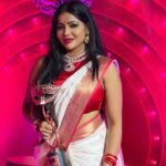 Reshma Pasupuleti Instagram – It was day to Cherish with humility & feel so blessed to be a part of @vijaytelevision 8th annual Vijay tele awards. Grateful for all the love & support and goin the extra mile to make me feel even more special 🙏🏽 thank you #bagyalakshmiserial #radhika  #thevillian ✌️ #bestvillianaward