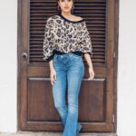 Rhea Chakraborty Instagram – 🦋Jalebi vibes in this top by @madison_onpeddar , styled by @sanamratansi @style.cell ( assisted by @nikhitaniranjan )  photography by @shaikhhamza_photography 🦋