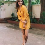 Rhea Chakraborty Instagram – #jalebi 💛💛 promotions 💛💛 Styled by @sanamratansi @style.cell  Dress – @onlyindia Only X Harry Potter  Hair – @vicharemeghna 📸 – @shaikhhamza_photography