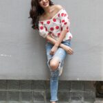 Rhea Chakraborty Instagram - Jalebi promoting #Jalebi , radio trails , styled by my sweet Jalebi @sanamratansi @style.cell ❤️ Top - @madison_onpeddar Makeup - @ahmedansari9216 Hair- @vicharemeghna 📸 - @shaikhhamza_photography