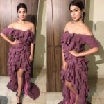 Rhea Chakraborty Instagram - Ruffling my spirits #allthewayup Outfit - @atelierpattyang @sudaf_choudhry Styled by the one and only - @sanamratansi 💖 #sanamratansiforstylecell #rheality #Zeecineawards