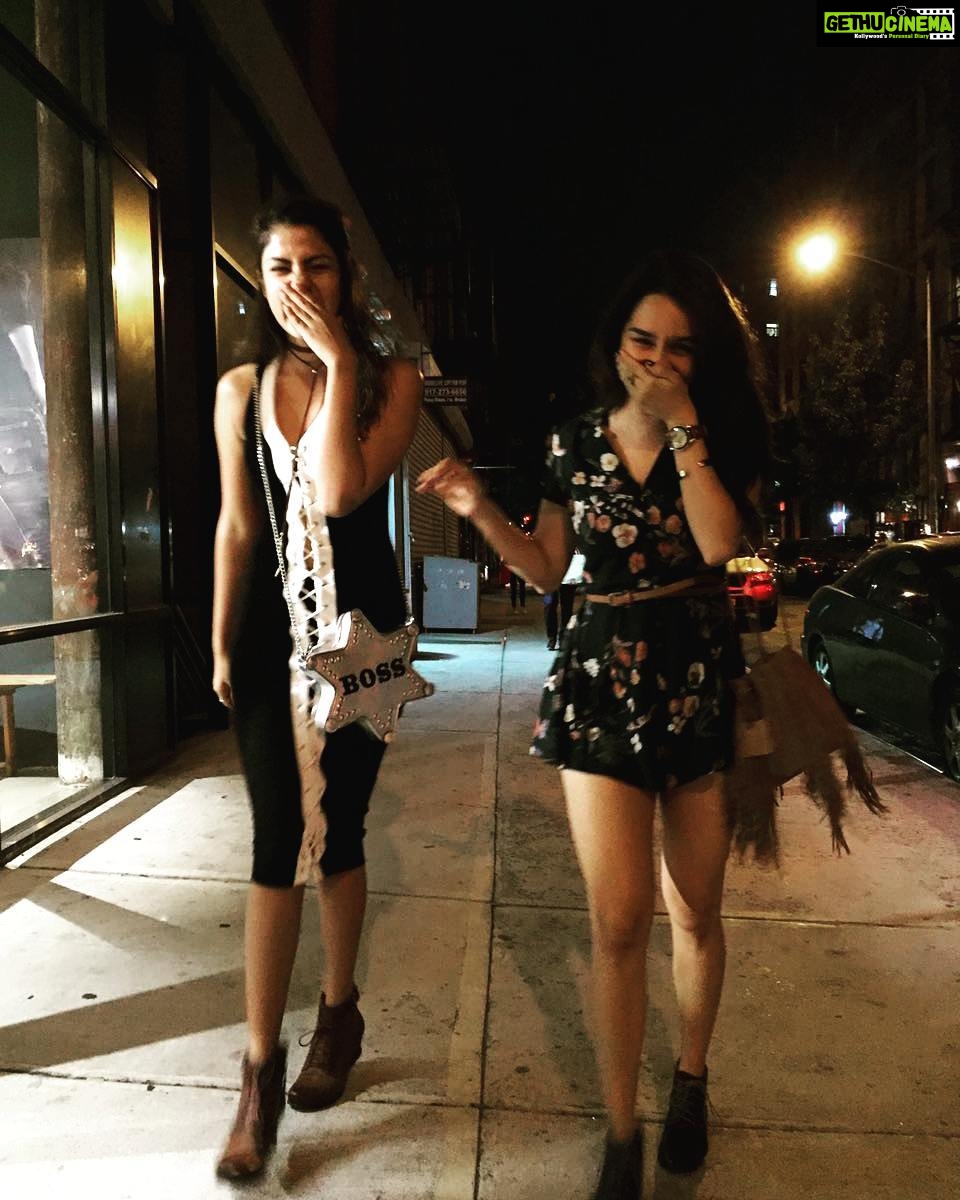 Rhea Chakraborty Instagram - Now we can look back and smile at all the madness in #NYC #HalfGirlfriend with my #fullGf @shraddhakapoor