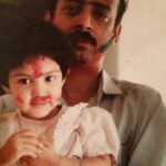 Rhea Chakraborty Instagram - My mum just found this picture of " Tiger" (that's what I call my dad ) and baby me on Holi #Memories #childhood #love #MyDaddyStrongest #rheality