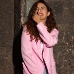 Rhea Chakraborty Instagram - Pink, it's like red but not quite And I think everything is going to be alright .. #aerosmith #rhenew Styling : @theanisha Makeup : @makeupbyrishabk Hair : @kimberlyychu Jacket : @fkns_by_narendrakumar Denims : @mashbymalvikashroff 📸 : @kaasastudio