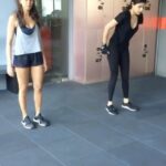 Rhea Chakraborty Instagram – DND

Girls in training 💪🏼

@shibanidandekar 

#rhenew