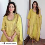 Rhea Chakraborty Instagram - #Jalebi Ahmedabad style ! Styled by @sanamratansi @style.cell ( assisted by @nikhitaniranjan ). Hair @vicharemeghna Makeup @anilshankerrao #Repost @sanamratansi with @get_repost ・・・ @rhea_chakraborty #jalebi in @_myoho_ earrings @sachdeva.ritika juttis @pastelsandpop Styled by @sanamratansi @style.cell Assisted by @nikhitaniranjan