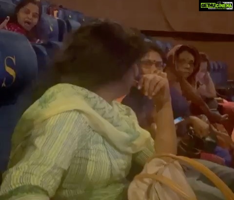 Rima Kallingal Instagram - When 3 generations come together to watch a movie 💙 @neelavelichammovie team says thank you @karthika_priya_kishore for sharing the message and video💙