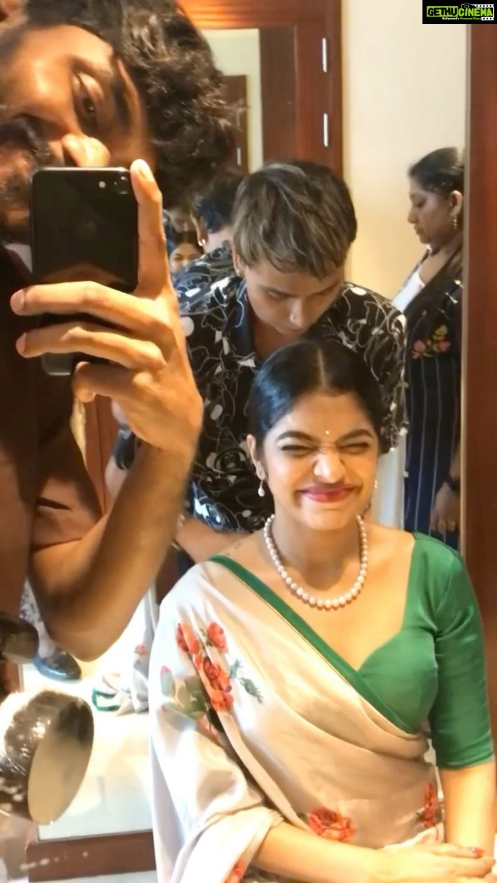 Rima Kallingal Instagram - The real deal BTS alle @jaisonmadany !!!!! The best thing about this Promotion tour was to have this lil guy with me through out. Personally and professionally, you have been such a rock π Cheers to loads more of fun and work ahead πΈππΊ