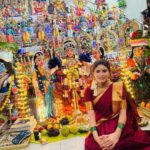 Rithika Tamil Selvi Instagram - Navaratri vibes✨ . . . #rithika #tamil_rithika #navaratri2022 #navaratrigolu #vijaystars #vijaytelevision