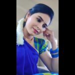 Rithika Tamil Selvi Instagram - 💚💙 . . . . . . #rithika #tamil_rithika #halfsaree #halfsareelove #traditionalwear #vijaystars