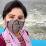 Rithika Tamil Selvi Instagram - Kollidam ❤️ . . . . #rithika #tamil_rithika #vijaystars #vijaytelevision #kollidam #PrimeReels Kollidam River