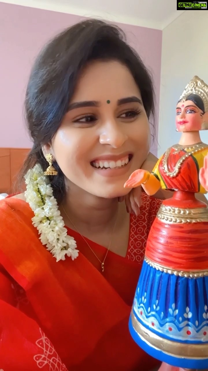 Rithika Tamil Selvi Instagram - அழகு பதுமை😍 . . . #rithika #rithikavijaytv #thalayattibommai #tamil_rithika #vijaystars #vijaytelevision