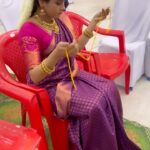 Rithika Tamil Selvi Instagram - This is how Amirtha got married 😄#behindthescenes #amirthabaakiyalakshmi #baakiyalakshmi_vijaytv #vijaystars #vijaytelevision