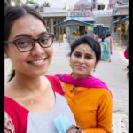 Rithika Tamil Selvi Instagram - All about last evening 😊🌸🙏🏻 With my dear @pavithra.janani 💕 . . . . #rithika #tamil_rithika #rithikatamilselvi #vijaystars #vijaytelevision #templevisit #templetrip #tamilnadutemples #madheshwartemple #nithyakalyanaperumaltemple Marundeeswarar Temple