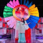 Rithika Tamil Selvi Instagram - Happy birthday AK sir 😊💐 . . . Outfit @label_srii Designer @sridevi_gopalakrishnan . . #rithika #rithikavijaytv #tamil_rithika #vijaytelevision #vijaystars #akvinmayday #happybirthdaythala
