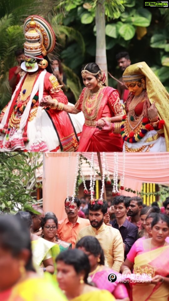 Rithika Tamil Selvi Instagram - Time files so fast ☺️it's been a month from this beautiful day 😇 At this time I would like to mention all my beloved people who added more Color & life to our big day🤩 Saree @ar_handlooms_kuthampully My blouse & vinu's outfit @knotweddinghouse Decor @blueberry_event_planners Hipbelt,jadai billai & mangtikka @vivahbridalcollections MUA @profile_makeover Hairstyle @mani_stylist_ Groom styling @chella_hair_makeup Flower venis for hair @blossom_bridal_flowers Mehendi @aravinth_mehendi_makeup 📷@shadowsphotographyy . . . . . #rithika #tamil_rithika #rithikawedding #vinurithika #mybigday #keralabride #keralawedding #bridalmakeup #keralabride #bridaljewellery #weddingdecor #weddingsaree #weddingblouse #weddingjewellery #bridalhairstyle #groommakeup #jadaiaccesseries #bridemehendi #weddingphotography #keralagroom #mallubride #mallugroom #wedding #keralasaree #guruvayoorwedding Neelambari