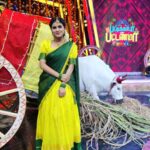 Rithika Tamil Selvi Instagram - சூழ்கலி நீங்கத் தமிழ் மொழி ஓங்கத் துலங்குக வையகமே !! தமிழர் திருநாளாம் இனிய தைப்பொங்கல் நல்வாழ்த்துகள் !! 🌾🌾🌾 . . Outfit @sdduniqueboutique_97 Jewels @made_for_hers . . . #rithika #rithikavijaytv #vijaystars #tamilrithika #vijaytelevision #pongal2022 #happypongal