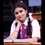 Rithika Tamil Selvi Instagram - Back to school feel🎒📚 loved this look👧😊 Upcoming show in vijaytv⭐ . . . . #rithika #vijaystars #Rithika #vijaytelevision #vijaypallikoodam #vijaytvshow #schoollife #schooluniform #schoollife #schoolstudent #backtoschool